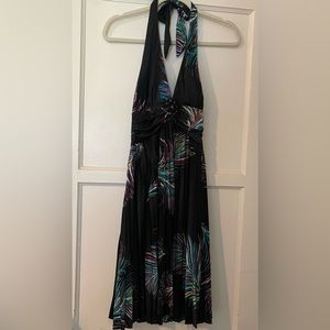 NWT Black Halter Pleated Dress by Speechless. Size S.